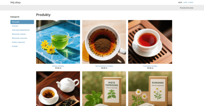 Przedstawienie wykonanego projektu w Django